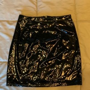 Fashion Nova Latex Skirt